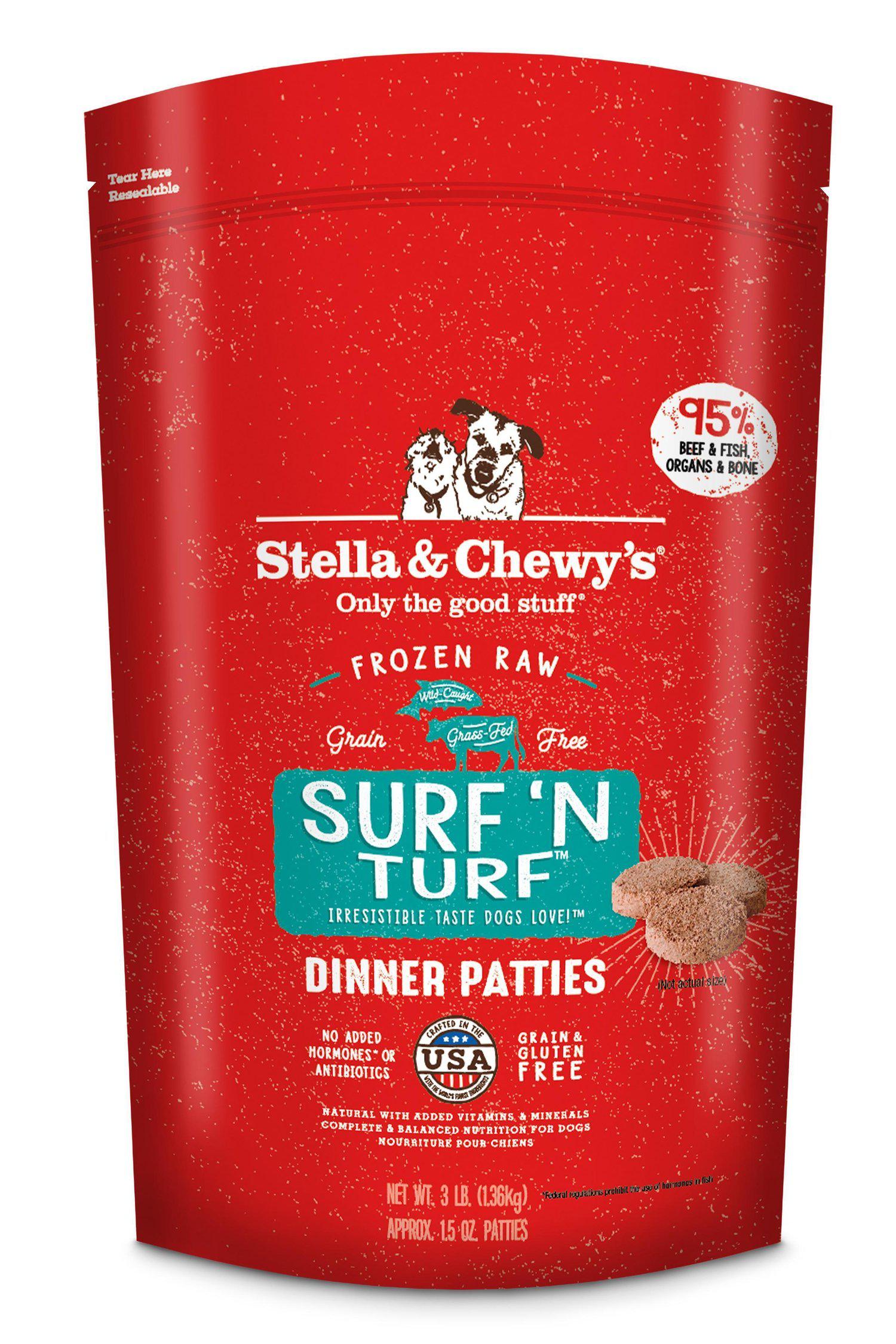 Stella and Chewy's Surf 'N Turf Frozen Raw Dog Food